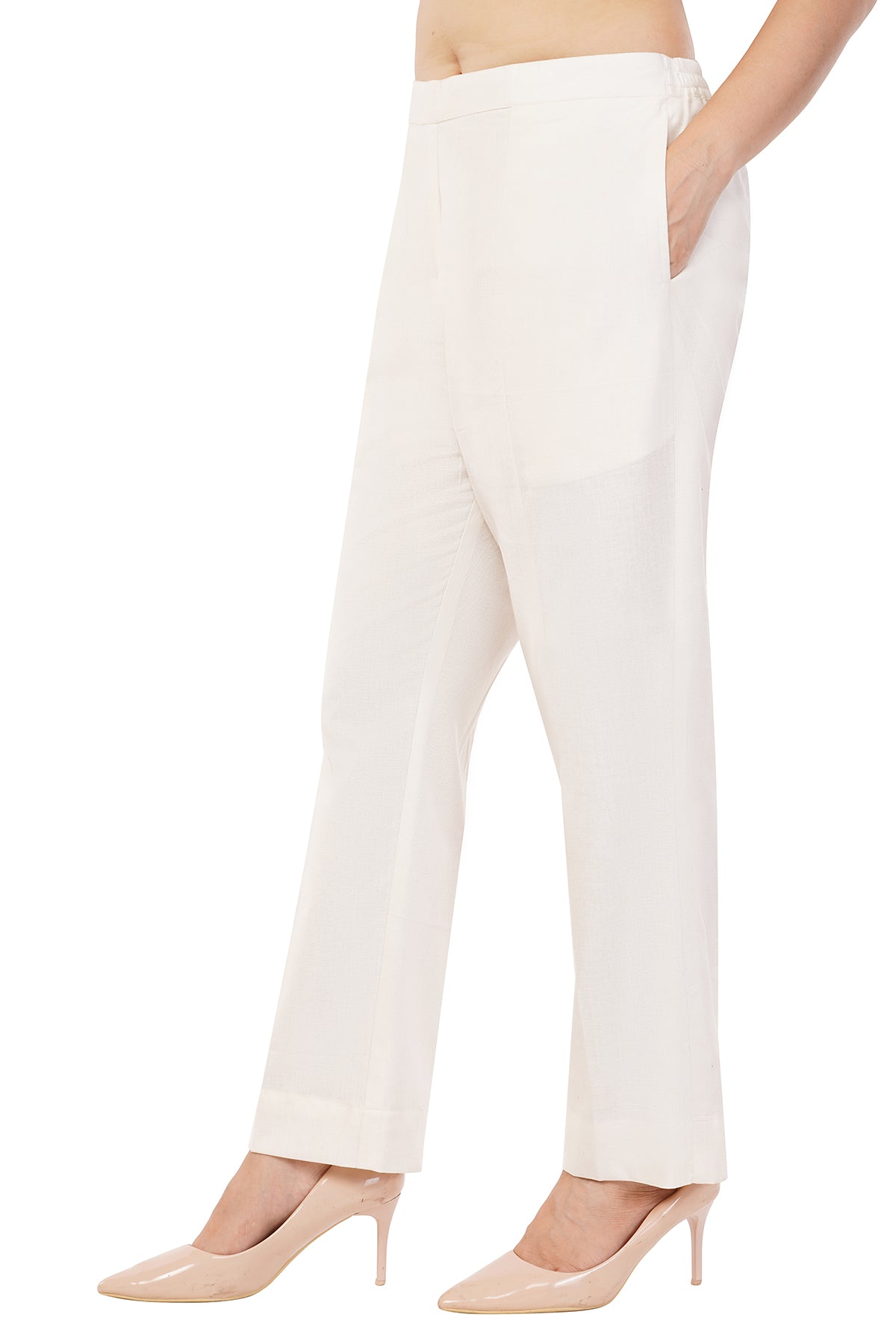 Natural Cotton Woven Ethnic Pant