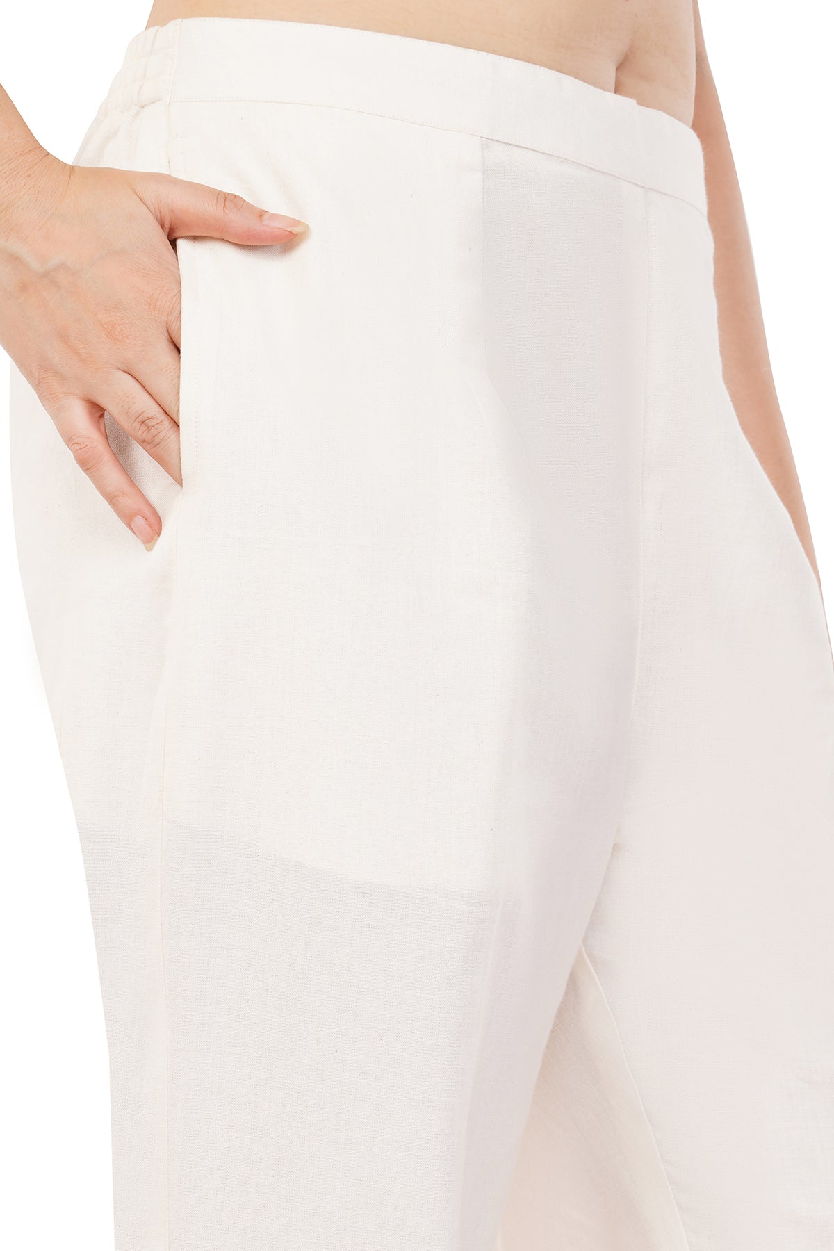 Natural Cotton Woven Ethnic Pant