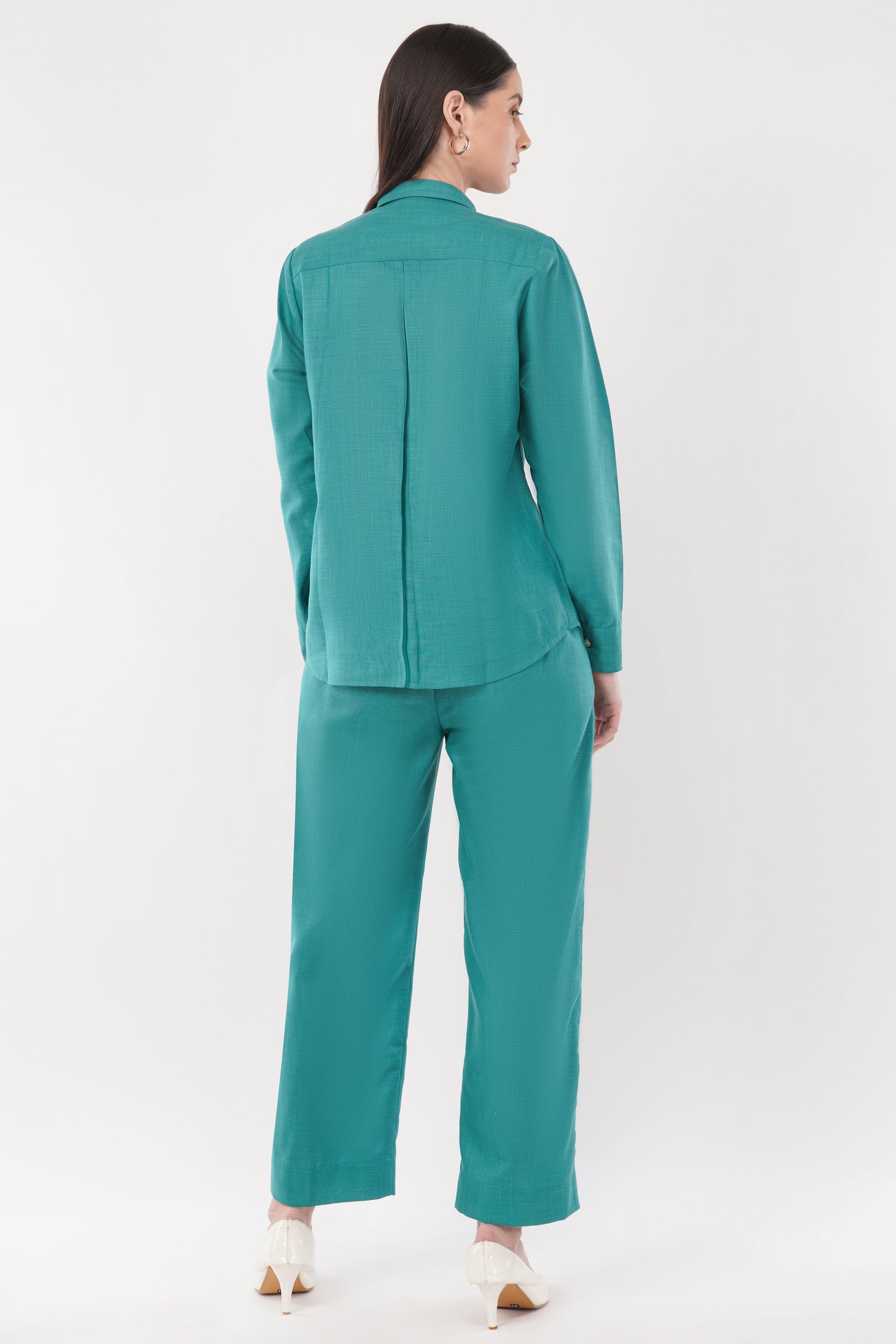 Green Co-ord Set- Shirt & Trouser