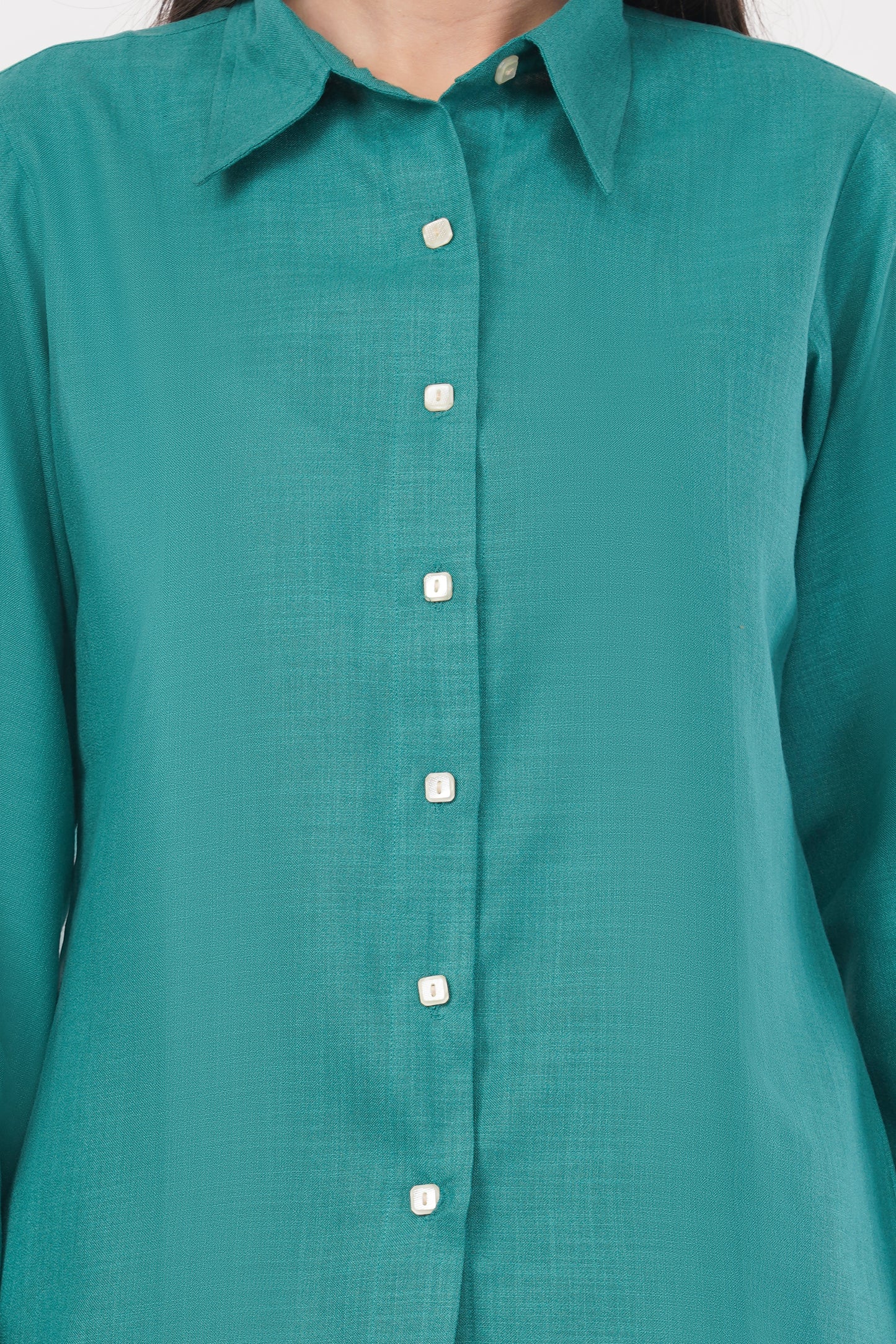 Green Co-ord Set- Shirt & Trouser
