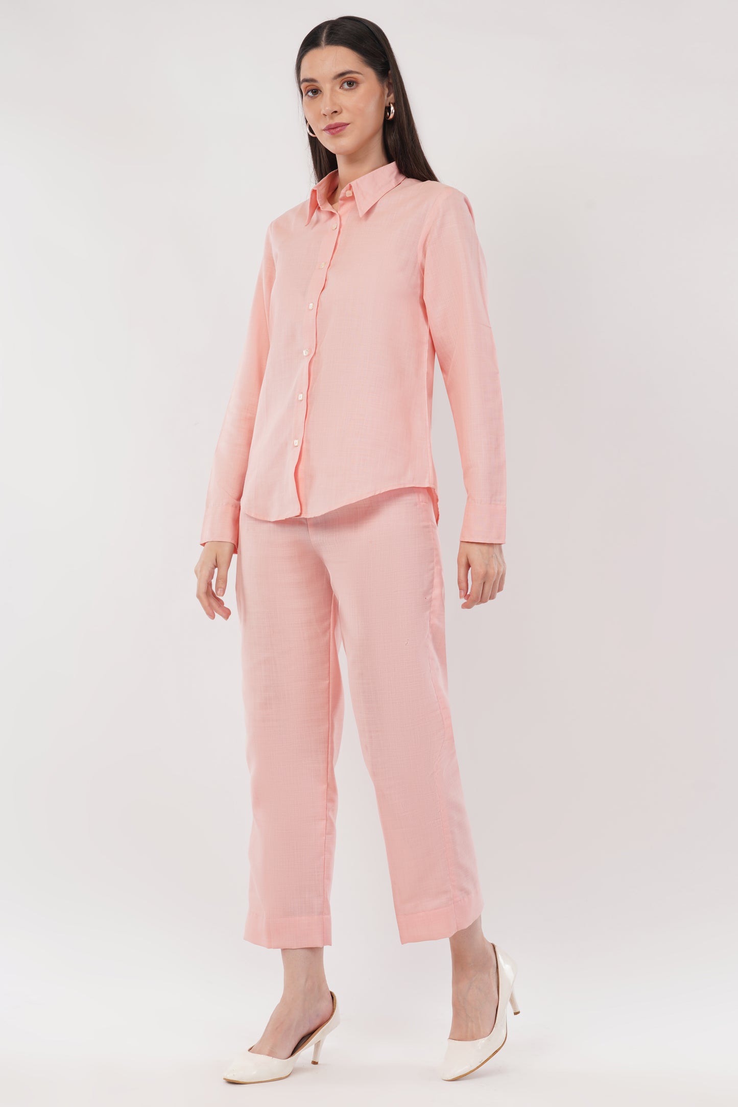 Pink Co-ord Set- Shirt & Trouser