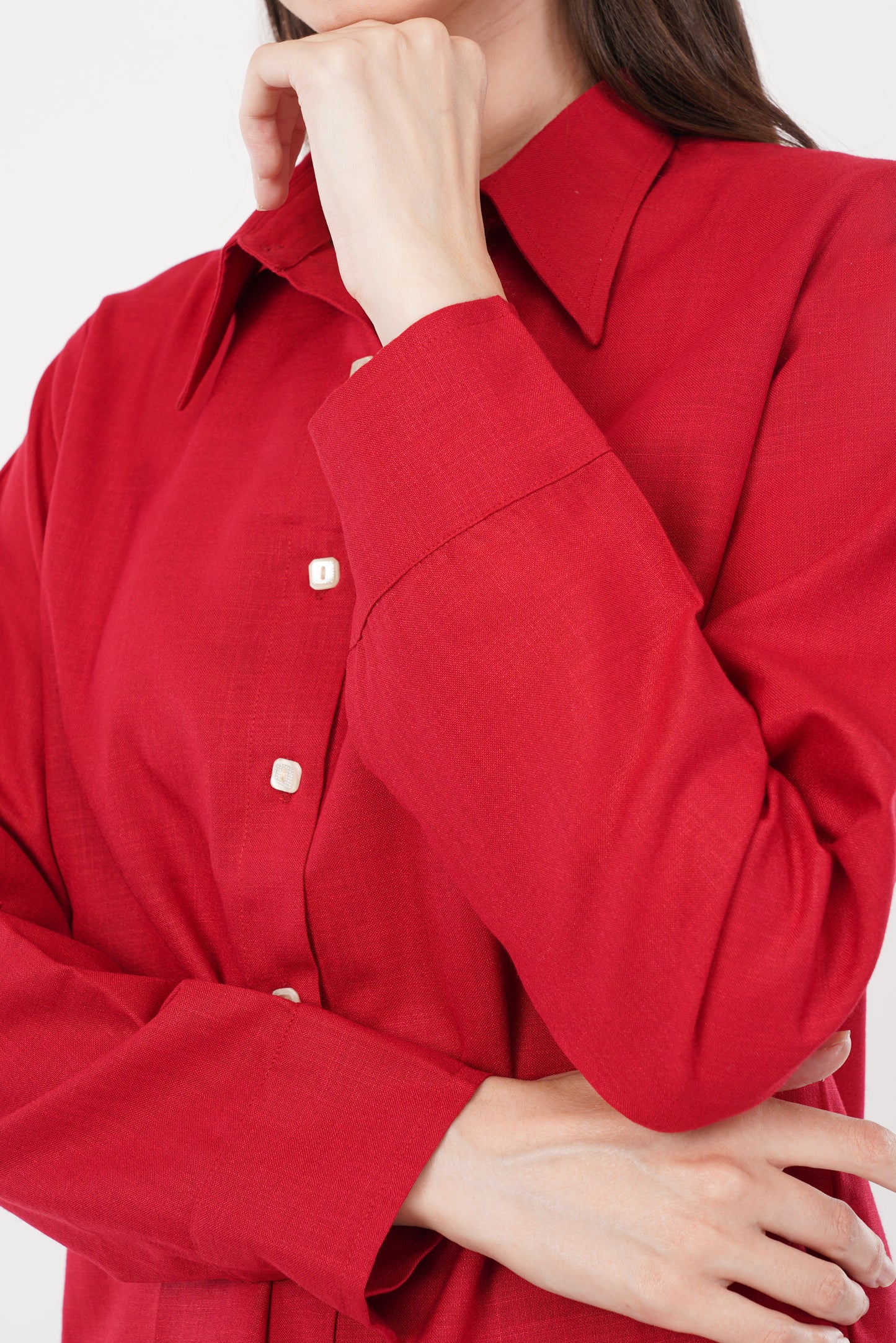 Red Co-ord Set- Shirt & Trouser
